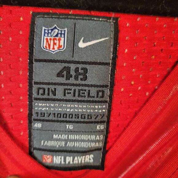 358‎ Nike Dontari Poe Kansas City Chiefs Mens Jersey Sz 48 (L) Red White - Picture 8 of 9